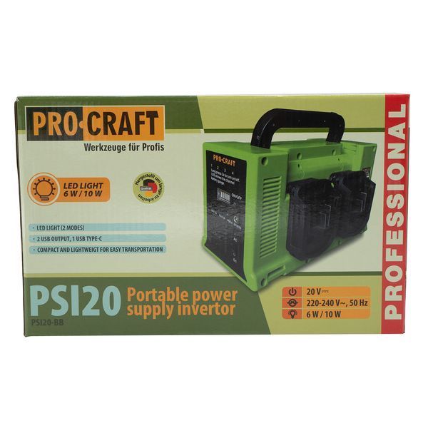 Аккумуляторный инвертор напряжения Procraft PSI20 PR-030247 фото