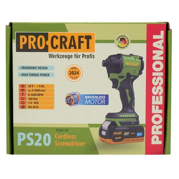 Акумуляторний гайковерт Procraft PS20 (з 1 акб) PR-030258 фото