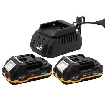 Набор аккумуляторов и зарядных устройств Procraft PBC-set1 (20/2 акб и зп) PR-030265 фото