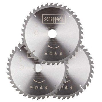 Набор пильных дисков Scheppach &Oslash; 255 x 30 x 2,8/2,2 мм / Z48, 3 шт. 7901200721 фото