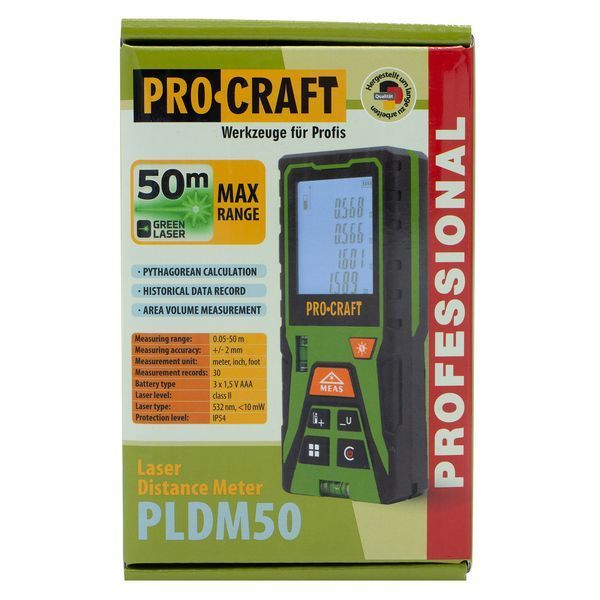 Лазерний далекомір Procraft PLDM50 PR-000503 фото