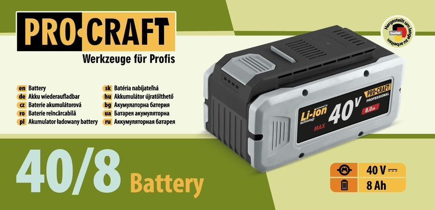 Акумуляторна батарея Procraft Battery40/8 PR-000408 фото