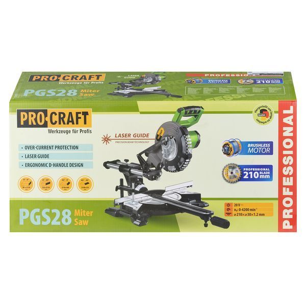 Аккумуляторная торцовочная пила Procraft PGS28 (без акб и зп) PR-030288 фото