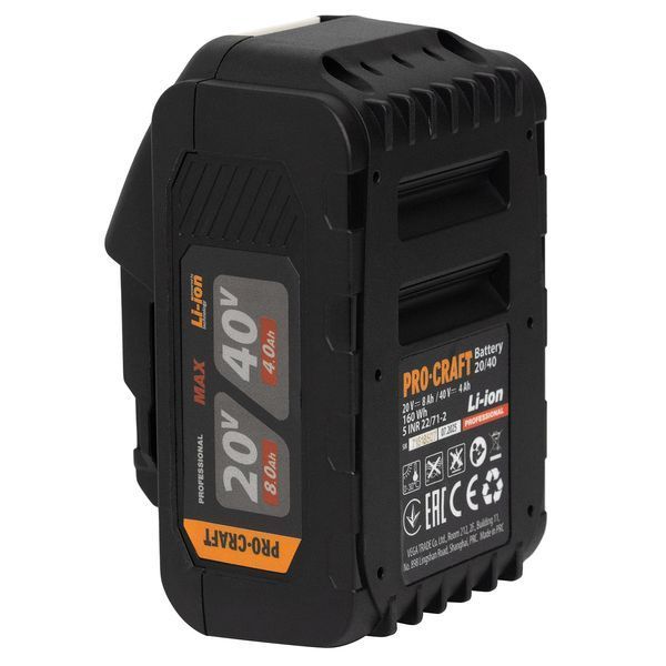 Акумуляторна батарея Procraft Battery20/40 (20В 8Аг, 40В 4Аг) PR-030286 фото