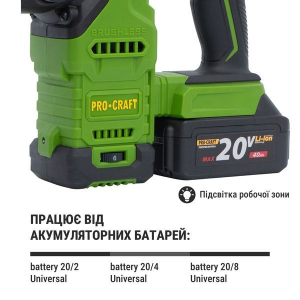 Аккумуляторный перфоратор Procraft PHA30 (без АКБ и ЗУ) PR-030031 фото