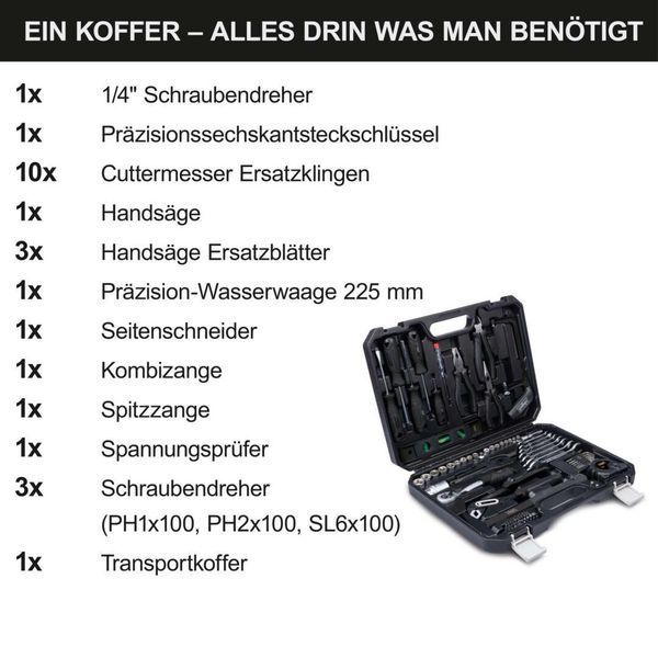 Набор инструментов Scheppach WZB120, 97 шт. 58093069944 фото