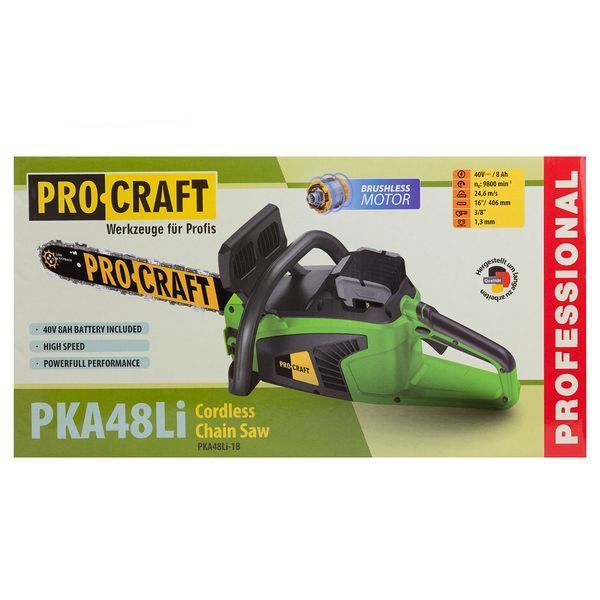 Акумуляторна ланцюгова пила Procraft PKA48Li (з 1 акб) PR-030048 фото