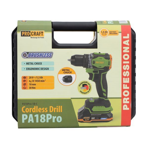 Шуруповерт Procraft PA18Pro (с 1 АКБ 1.5Ач) PR-001814 фото