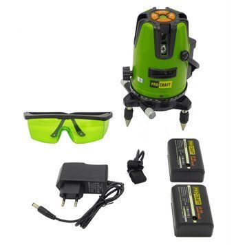 Лазерный уровень Procraft LE-5D (с зеленым диодом) PR-000033 фото