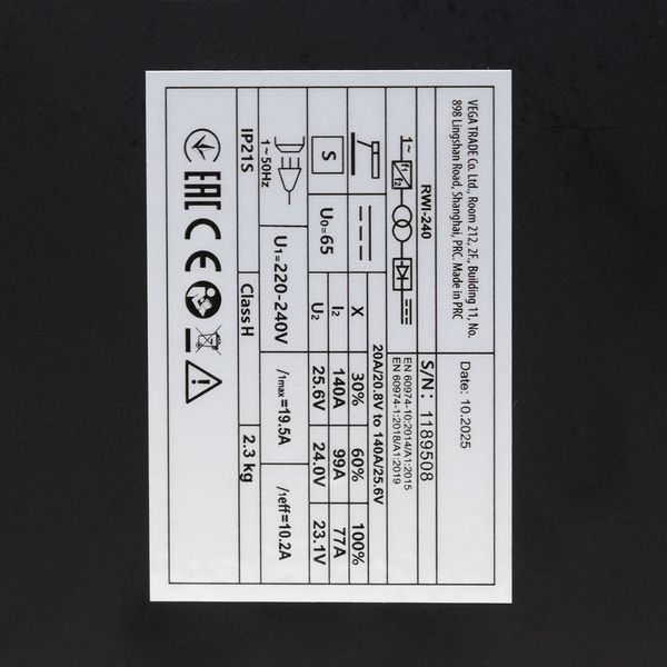 Инверторный сварочный аппарат Procraft industrial RWI240 PR-070240 фото