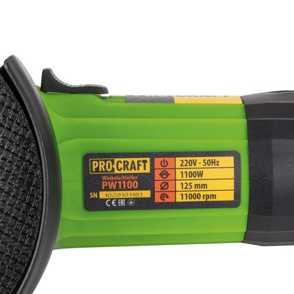 Углошлифовальная машина Procraft PW1100 125 мм PR-001100 фото