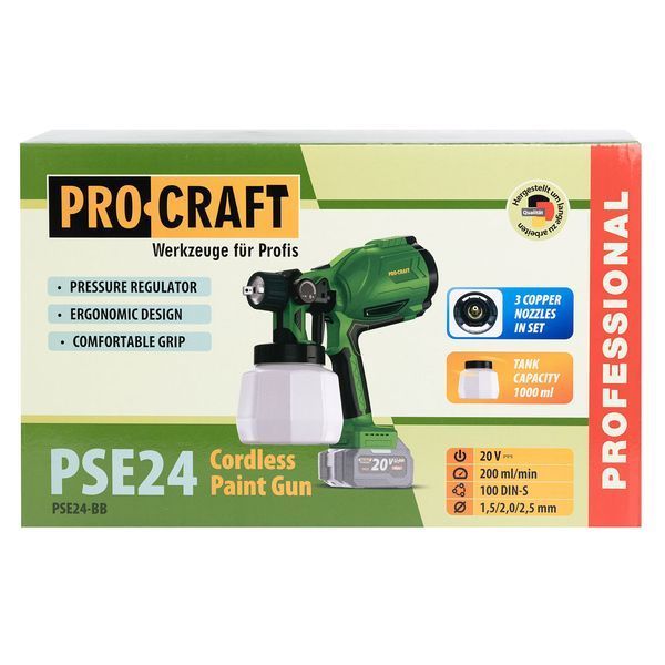 Аккумуляторный краскопульт Procraft PSE24 (без акб и зп) PR-030289 фото