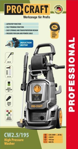 Мийка високого тиску Procraft CW2.5/195 PR-025195 фото