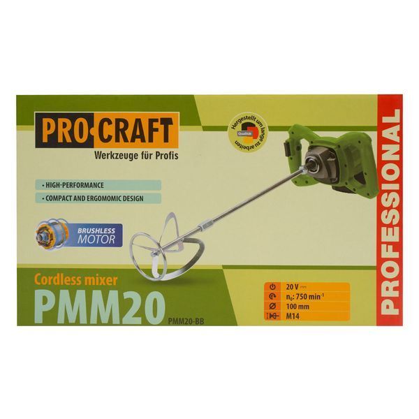 Аккумуляторный строительный миксер Procraft PMM20 (без акб и зп) PR-030255 фото