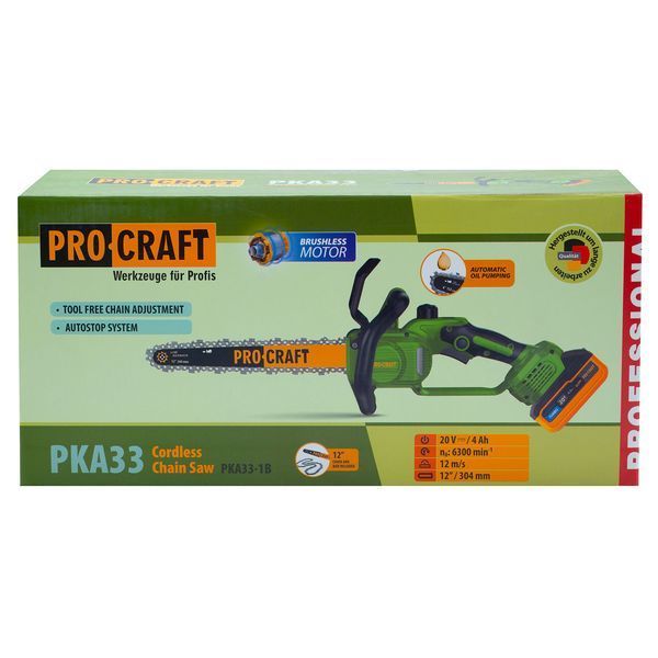 Акумуляторна пила Procraft PKA33 (1 акб та зп) PR-030332 фото