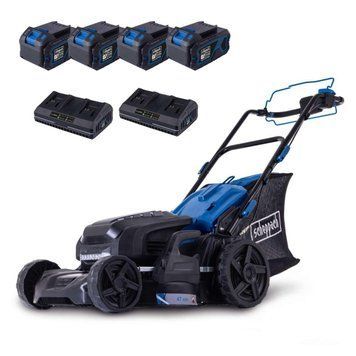 Газонокосарка акумуляторна Scheppach MP470-X SET XL2x2 5911417400 фото
